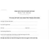 Thủ tục xin cấp giấy xác nhận tình trạng hôn nhân để kết hôn với người nước ngoài