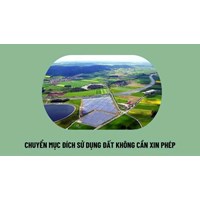 Các trường hợp chuyển mục đích sử dụng đất không phải xin phép theo Luật đất đai 2024?
