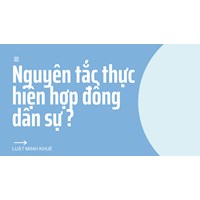 Nguyên tắc thực hiện hợp đồng dân sự ?
