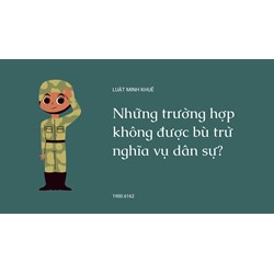 Những trường hợp không được bù trừ nghĩa vụ dân sự?