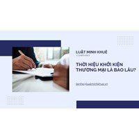 Thời hiệu khởi kiện thương mại là bao lâu?