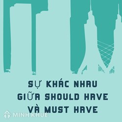 Sự khác nhau giữa should have và must have.