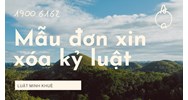 Mẫu đơn xin xóa kỷ luật