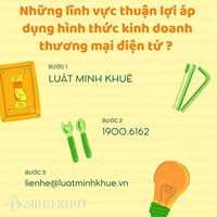 Những lĩnh vực thuận lợi áp dụng hình thức kinh doanh thương mại điện tử ?