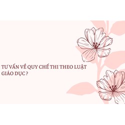 Tư vấn về quy chế thi theo luật giáo dục ?