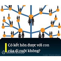 Có kết hôn được với con của dì ruột không? Có bị cấm kết hôn?