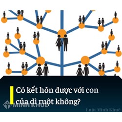 Có kết hôn được với con của dì ruột không? Có bị cấm kết hôn?
