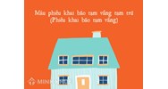 Mẫu phiếu khai báo tạm vắng tạm trú (Phiếu khai báo tạm vắng)
