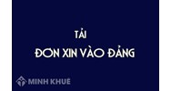 Mẫu đơn xin kết nạp Đảng, Đơn xin vào Đảng mới nhất năm 2025