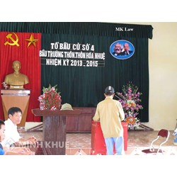 Tư vấn về quy trình bầu cử trưởng thôn ?