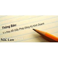 Tư vấn về thủ tục thay đổi nội dung giấy phép đăng ký kinh doanh ?