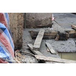 Có được xây khoảng không vươn ra mặt cống hay đường ngõ hay không ?