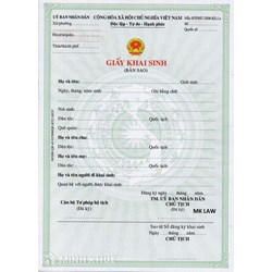Tư vấn về việc làm giấy khai sinh cho con ?