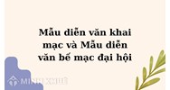 Mẫu diễn văn khai mạc và Mẫu diễn văn bế mạc đại hội