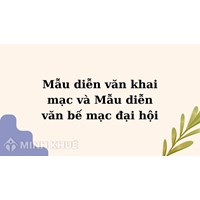 Mẫu diễn văn khai mạc và Mẫu diễn văn bế mạc đại hội