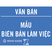 Mẫu biên bản làm việc, Biên bản thỏa thuận mới nhất