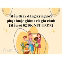 Mẫu Giấy đăng ký người phụ thuộc giảm trừ gia cảnh (Mẫu số 02/ĐK-NPT-TNCN)