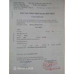 Làm lại Giấy xác nhận tình trạng hôn nhân như thế nào?
