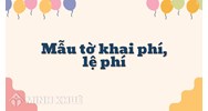 Mẫu tờ khai phí, lệ phí (Mẫu số 01/PHLP)