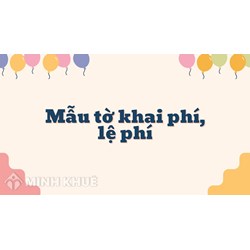 Mẫu tờ khai phí, lệ phí (Mẫu số 01/PHLP)