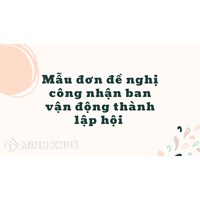 Mẫu đơn đề nghị công nhận ban vận động thành lập hội (Mẫu số 3)