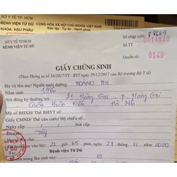 Thẩm quyền ký và đóng dấu vào giấy chứng sinh?