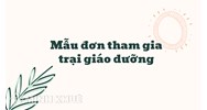 Mẫu đơn tham gia trại giáo dưỡng