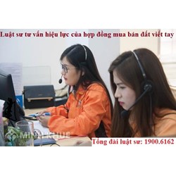 Cách xác định hiệu lực của hợp đồng mua bán đất viết tay