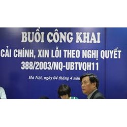 Cải chính công khai là gì ? Khái niệm về cải chính công khai ?