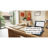 Đơn vị dự toán là gì? Quy định về đơn vị dự toán cấp 1, 2, 3, 4?