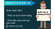 Quy định bộ luật lao động về việc xin thôi việc.