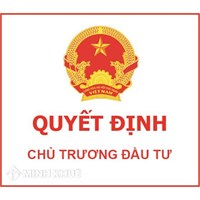 Quyết định chủ trương đầu tư của UBND cấp tỉnh