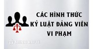 Các hình thức xử lý kỷ luật Đảng viên theo quy định hiện nay?