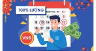 Cách tính tiền lương cho ngày nghỉ lễ, tết hưởng nguyên lương