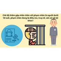Chế độ thăm gặp nhân thân với phạm nhân là người dưới 18 tuổi