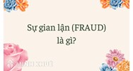 Sự gian lận (FRAUD) là gì ?