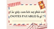 Các giấy cam kết nợ phải trả (NOTES PAYABLE) là gì ?