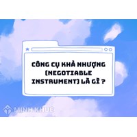 Công cụ khả nhượng (NEGOTIABLE INSTRUMENT) là gì ?