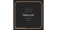 Thông luật (COMMON LAW) là gì ?