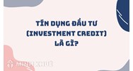 Tín dụng đầu tư là gì? Đặc điểm và lợi ích của tín dụng đầu tư