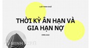 Thời kỳ ân hạn là gì? Thời gian ân hạn khoản vay nợ là gì?
