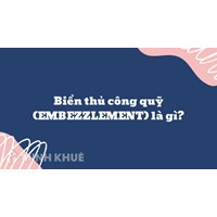 Biển thủ công quỹ (EMBEZZLEMENT) là gì ?
