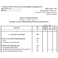 Nguyên tắc, phương pháp lập bảng cân đối kế toán mới nhất