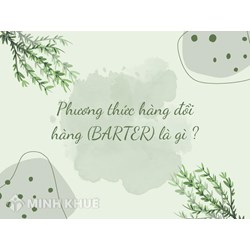 Phương thức hàng đổi hàng (BARTER) là gì ?