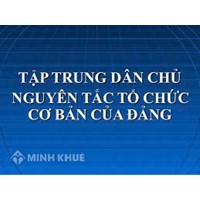 Nguyên tắc tổ chức và cơ cấu tổ chức của Đảng Cộng Sản Việt Nam ?