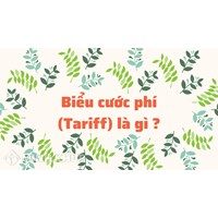Biểu cước phí (Tariff) là gì ?