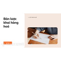 Bản lược khai hàng hóa (Cargo manifest) là gì ?