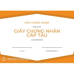 Giấy chứng nhận cấp tàu (Classification certificate) là gì ?