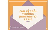 Cam kết bồi thường (Indemnity) là gì? Đặc điểm, vai trò & ý nghĩa