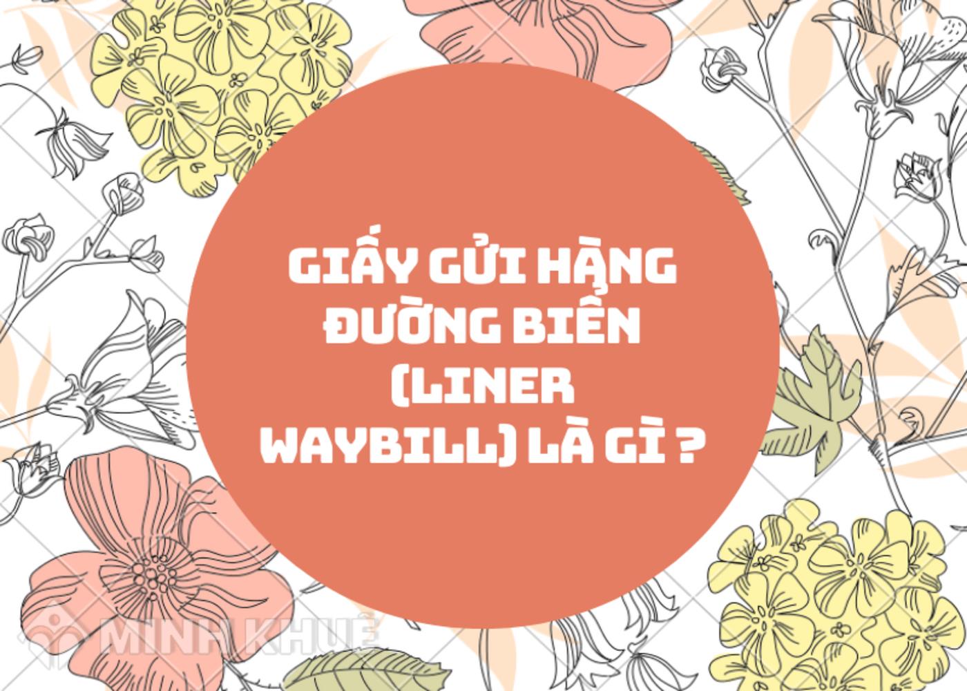 Giấy gửi hàng đường biển (Liner waybill) là gì